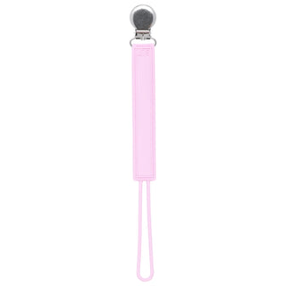 Classic Baby Pink All Silicone Pacifier Clip