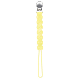 Waverly Baby Yellow All Silicone One Piece Pacifier Clip
