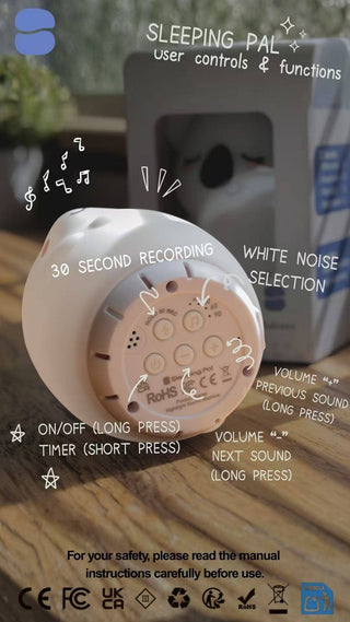 Night Light with White Noise Machine - Toys for baby and kid