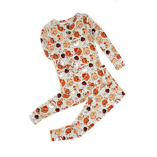 Rudolph Two Piece Matching Christmas Toddler Pajamas