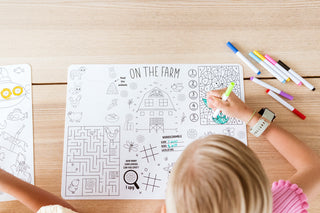 Double Sided Silicone Coloring Placemat