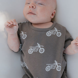 French Terry Romper | Dirt Bike