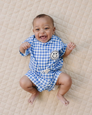 Shorts Set | Blue Gingham