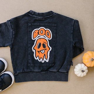 Boo Patchwork Crewneck