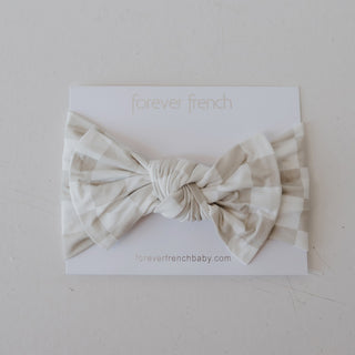 Bamboo Head Wrap | Checkerboard