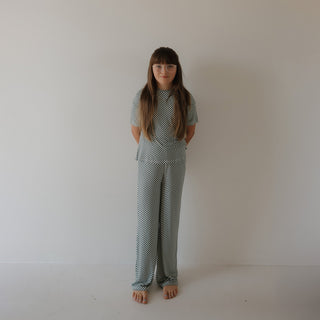 Child Boxy Tee Lounge Set | Lucky Micro Check