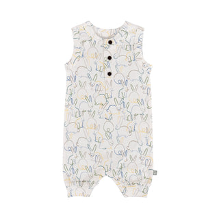 tank romper | bunnies