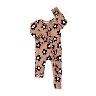 Coco Ruffle Zip Bamboo One Piece Flowers