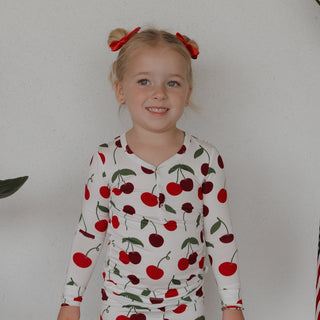 Bamboo Two Piece Pajamas | Cherry