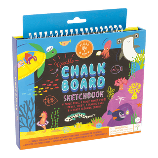 Ocean chalkboard sketchbook