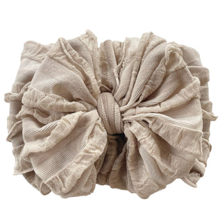 Champagne | Signature Ruffled Baby Headband