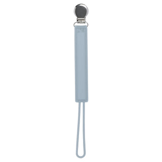 Classic Gray All Silicone One Piece Pacifier Clip