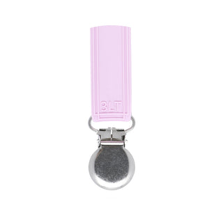 Classic Baby Pink All Silicone Pacifier Clip