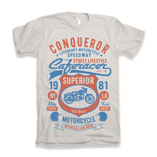 Conqueror Speedway Men's Bamboo Viscose/Organic Cotton Short Sleeve Graphic T-Shirt