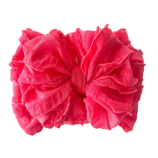 Ruffled Headband | Coral