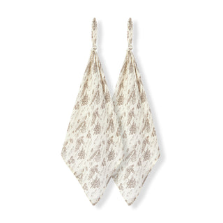 Country Toile Bamboo Two-Piece Burp Cloth Set