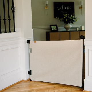 Crypton® Fabric Baby & Pet Safety Gate – Stylish, Stain-Resistant, PFAS-Free