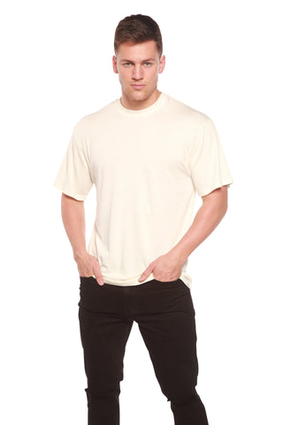 Custom Printed Men's Bamboo Viscose/Organic Cotton Short Sleeve T-Shirt