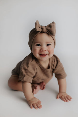 Cocoa Sands Brown Waffle Headband