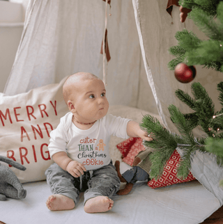 long sleeve graphic bodysuit | christmas cookie