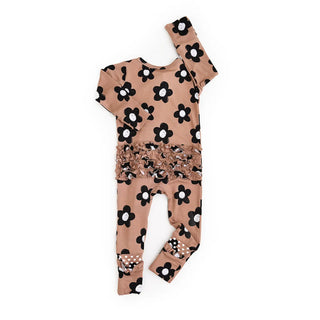 Coco Ruffle Zip Bamboo One Piece Flowers