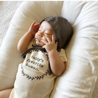 Daddy's Favorite Human Organic Cotton Short Sleeve Baby Bodysuit