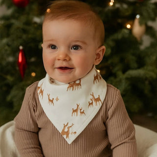 kerchief bib | deer to my heart