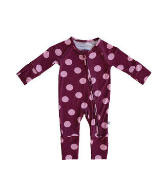 Bamboo Zip Pajamas | Heather Rose Dot