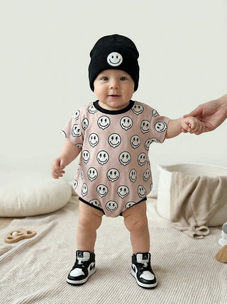 Short Sleeve Bubble Romper | Electric Drippy