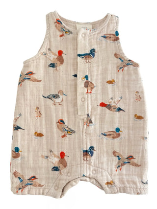 Ducks / Muslin Shortie Romper