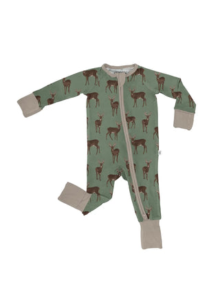 Deer Bamboo Zip Romper