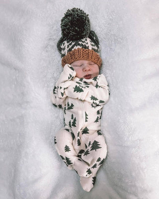 Forest Knit Beanie Hat Loden Baby & Kids