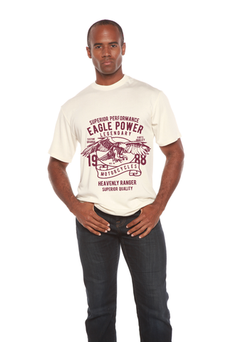 Eagle Power Men's Bamboo Viscose/Organic Cotton Short Sleeve Graphic T-Shirt
