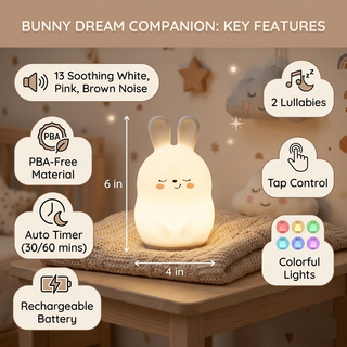 Portable Sound Machine with Animal lamp for baby & kid