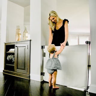 Crypton® Fabric Baby & Pet Safety Gate – Stylish, Stain-Resistant, PFAS-Free