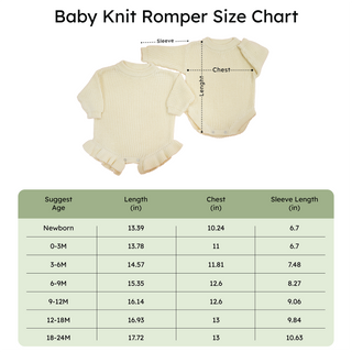100% Cotton Classic Baby Knit Romper