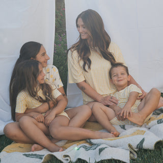 Girl's Bamboo Short Set | Citron