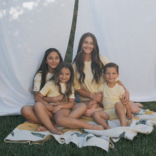 Girl's Bamboo Short Set | Lemon