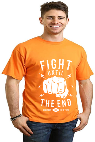 Fight Until Men's Bamboo Viscose/Organic Cotton Short Sleeve Graphic T-Shirt