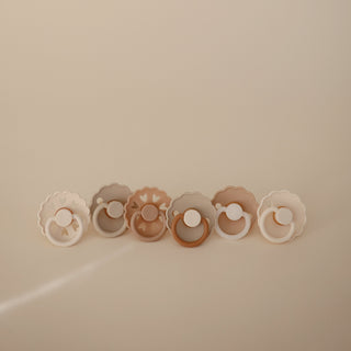 FRIGG Natural Rubber Pacifier 6-Pack