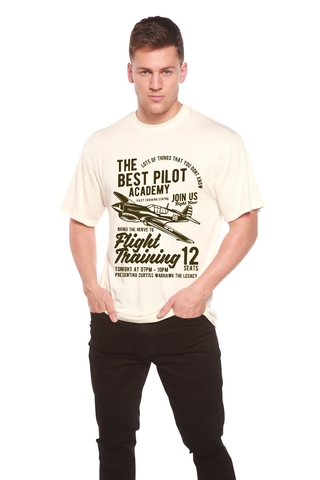 Flight Training Men's Bamboo Viscose/Organic Cotton Short Sleeve Graphic T-Shirt