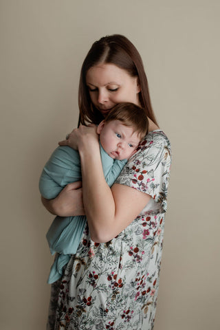 Floral Mommy Labor and Delivery Nursing Hospital Gown