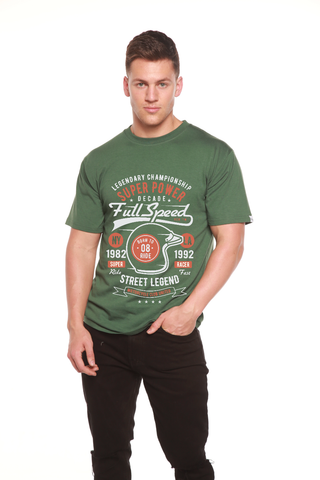 Full Speed Super Men's Bamboo Viscose/Organic Cotton Short Sleeve Graphic T-Shirt