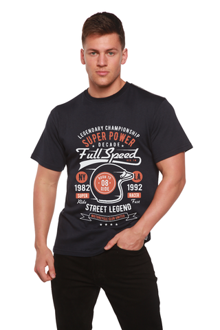 Full Speed Super Men's Bamboo Viscose/Organic Cotton Short Sleeve Graphic T-Shirt