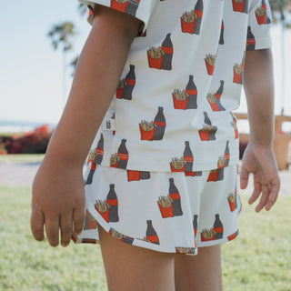 Girl's Bamboo Short Set | Fries & Cola