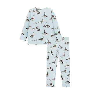 Goose Luxe Stretch Long Sleeve Two Piece Pajama Set