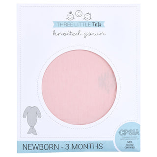 Heavenly Pink Newborn Knotted Baby Gown