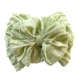 Ruffled Headband | Honeydew