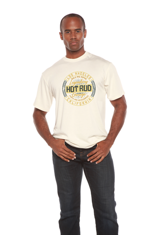 HOT ROO Men's Bamboo Viscose/Organic Cotton Short Sleeve Graphic T-Shirt