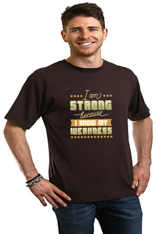I am Strong Men's Bamboo Viscose/Organic Cotton Short Sleeve Graphic T-Shirt